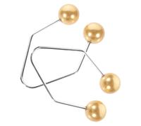 MUCKLILY Ejercitador de Hoyuelos Faciales Metálico Ajustable 2 Piezas Color Champán para Entrenamiento Preciso y Moldeador de Hoyuelos Natural Portátil para Belleza y Cuidado Facial