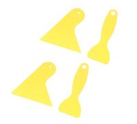 MUCKLILY Espátulas para Película de Vinilo para Vehículos 4 Piezas (2 Pequeñas, 2 Grandes) de Plástico Grueso, Raspadores de Film para Coche, Herramienta para Envolver Automóviles, Uso