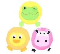 MUCKLILY Esponjas de Baño para Bebés Forma de Animales Suaves y Delicadas Esponja Natural en Pack de 3 Piezas para Piel Sensible del Ñiño Color Aleatorio