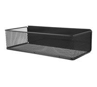 MUCKLILY Estante Magnético para Nevera con Cesta de Malla Grande Organizador Lateral para Especias y Utensilios Almacenamiento sin Taladros para Cocina y Electrodomésticos Color Negro