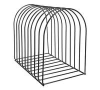 MUCKLILY Estantería de Escritorio de Metal Grande Negra, Organizador Multiusos Estantes Horizontales para Oficina y Estudio, Librería Compacta Adecuado para Orden y Almacenamiento