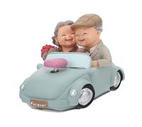 MUCKLILY Estatua De Pareja De Ancianos Adorno De Resina para Boda Decoración De San Valentín Obsequio De Aniversario para Parejas