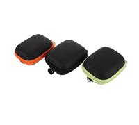 MUCKLILY Estuche Rígido EVA para Aceites Esenciales 5 Ml 6 Compartimentos Organizador Portátil para Frascos Roll-On Bolsa de Viaje para Aceites Esenciales Set de 3 Colores Verde