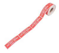 MUCKLILY Etiqueta Adhesiva Frágil 250 Unidades por Rollo Color Rojo con Diseño Autoadhesivo Fácil de Pegar para Precaución en Envíos para Embalaje