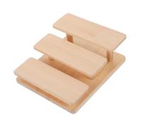 MUCKLILY Expositor De Madera Maciza para Gafas De Sol Estante De Exhibición De Tres para Figuras y Joyas para Mostrador De Tienda