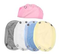 MUCKLILY Extensores de Body para Bebés 5 Piezas Ajuste Cómodo Algodón Suave Práctico para Monos para Niños Pequeños