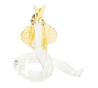 MUCKLILY Figurita de Serpiente de Cristal Decorativa para Escritorio Escultura de Serpiente Artificial S Decoración Elegante para Hogar y Oficina