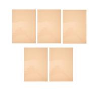 MUCKLILY Filtros de Luz PVC Transparentes y Naranjas para Fotografía, Geles de Corrección de Color, Hojas Difusoras de Luz Resistentes para Iluminación Profesional y Aula, Paquete de 5