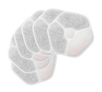 MUCKLILY Filtros para Fuente de Agua para Gatos 6 Unidades Hexagonales, Filtro de Repuesto para Bebedero Automático, Elimina Impurezas y Mejora Sabor, Compatible Fuentes para Mascotas