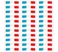 MUCKLILY Gafas 3D Anaglíficas de Papel Rojo y Azul 60 Unidades Desechables para Películas en Casa Ligeras y Hipoalergénicas para Todas Las Edades