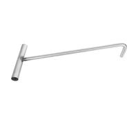 MUCKLILY Gancho para Tapa de Alcantarilla Gancho en T de Acero Inoxidable, Plata, Resistente al Óxido y Fácil de Limpiar, para Mantenimiento de Alcantarillado y Fábricas