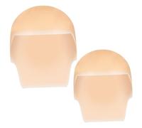 MUCKLILY Gorras de Látex Beige para Calva Maquillaje 2piezas para Adultos y Niños, Resistentes y Personalizan Disfraces para Cine y Teatro