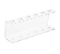 MUCKLILY Gradilla Acrílica Para Tubos De Ensayo Soporte Ligero y Duradero Para Hidroponía Transparente Decoración Para Hogar