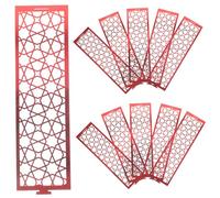 MUCKLILY Hebillas Anillos Creativos 50 para Servilletero Que Mantienen la Mesa Ordenada para Servilletas de Papel Reflectante Rojo o Cafeterías