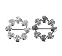 MUCKLILY Hebillas de Bufanda Metálicas de Aleación 2 Unidades Anillos para Pañuelos y Camisetas Accesorios Versátiles para Ropa y Chales Diseño Práctico para Moda Femenina