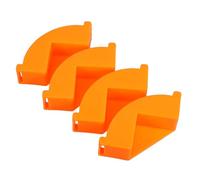 MUCKLILY Juego de 4 Abrazaderas Angulares de Sujeción para Carpintería Escuadras de Ángulo Recto 90 Grados Herramienta Manual para Marcos de Fotos y Gabinetes Color Naranja Soporte