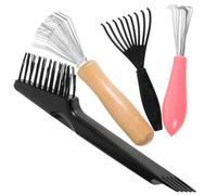 MUCKLILY Juego de 4 Limpiadores Portátiles para Peines y Cepillos de Cabello Herramienta Práctica para Eliminar Cabello y Polvo Tamaño Compacto para Uso Doméstico y Viajes