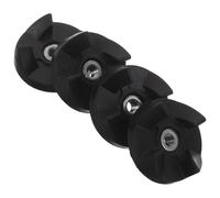 MUCKLILY Kit de Acoplamiento de Goma para Licuadora 4 Piezas, Acoplador del Eje de Transmisión Negro 3/16 Compatible Batidoras de Mano Pedestal, Repuesto Duradero y Silencioso para