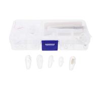 MUCKLILY Kit Reparación Almohadillas Nasales para Gafas 25 Pares Silicona Antideslizantes Cámara de Aire y 5 Estilos Atornillables para Monturas, Incluye Herramientas, Uso Cómodo