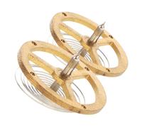 MUCKLILY Kit Volante Reloj Bricolaje, Piezas Movimiento Reloj Mecánico, Repuesto Precisión, Compatible Reparación Despertador, 2 Unidades para Mantenimiento Largo Plazo