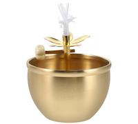 MUCKLILY Lámpara de Aceite Vintage de Metal con Soporte de Mecha Ajustable Luz de Queroseno Retro para Adoración Budista Decoración para Altares y Ceremonias Lámpara de Mantequilla