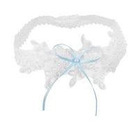 MUCKLILY Liga de Encaje para Novia Accesorio de Boda Decoración de Piernas Encaje de Novia Banda Elástica para Fiesta de Graduación para Mujer