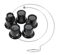 MUCKLILY Lupa para Reparación de Relojes con Aumento Múltiple 3/5/10/15/20x, Lupa Ocular con Clip y Alambre, Kit Profesional para Joyería y Relojería, Herramienta Precisa para Uso