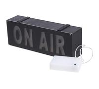 MUCKLILY Luz LED Señal Air para Oficina y Estudio Señal de Advertencia Portátil con Batería Luz de Escritorio Compacta y Segura para Grabación y Trabajo