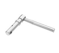 MUCKLILY Manilla Metálica para Puerta de Estufa y Horno Resistente al Calor Mango Ergonómico de Repuesto para Chimenea y Caldera Accesorio Seguro para Uso en Estufas de Leña y Carbón