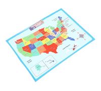 MUCKLILY Mapa de Estados Unidos para Póster Educativo Infantil, Cartel Cognitivo Preescolar, Tamaño Grande, Color Brillante, Adecuado para Aula y Aprendizaje Hogar Estilo Varios estilos