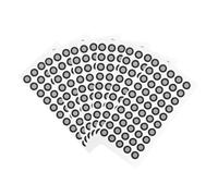 MUCKLILY Marcadores Reflectantes para Escáner 3D, Puntos De Marcado De Película Reflectante Resistentes Al Desgarro, Tamaño 6mm/10mm, Paquete De 6 Hojas para Escaneo y Posicionamiento Óptico