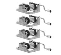 MUCKLILY Mecanismo de Caja de Música Manual de 4 Piezas con Manivela, Repuesto para Bricolaje, Sonido Estable, Incluye Melodías Castillo el Aire, para Elisa, Canonical, Viaje la Joven