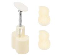 MUCKLILY Molde para Pastel de Luna Prensado a Mano de Plástico, Molde para Pasteles de Judías Verdes de 50g, Herramienta para Hornear Repostería Reutilizable y Fácil de Limpiar para