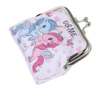 MUCKLILY Monedero Pequeño de Unicornio Decorativo Diseño Delicado en PVC, Fácil de Llevar y Portátil para Mujer en Viajes y Actividades al Aire Libre