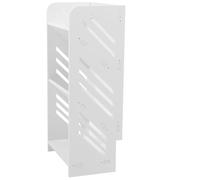 MUCKLILY Organizador de Zapatos Fácil de Montar Diseño Simple y Elegante Estilo Europeo Multilayered de Madera Blanco Ahorro de Espacio para Entrada y Hogar