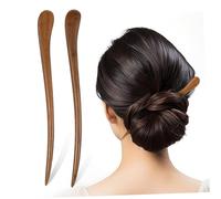 MUCKLILY Palillos De Madera Pelo 2 Piezas, Horquillas Vintage Para Mujeres, Accesorios Para Peinados En Compras y Reuniones