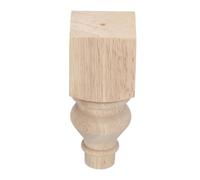 MUCKLILY Patas de Madera Maciza Redondas para Muebles de TV y Sofá 6X15 CM Estilo Francés Rústico Patas de Repuesto para Mesas Otomanas y Decoración Shabby Chic