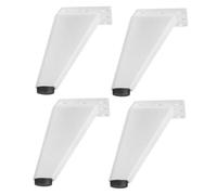 MUCKLILY Patas para Muebles de Aluminio Ajustables 10 Cm, 4 Piezas, Soporte Resistente para Baño, Sofá y Mesa de Té, Patas Metálicas Mate para Gabinete y Sofá