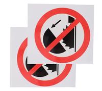 MUCKLILY Pegatinas de Advertencia No Tocar Autoadhesivas 2 Unidades Resistentes al Agua y Exterior Señal de Seguridad para Zona de Peligro Industrial Etiqueta Adhesiva de Precaución