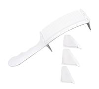 MUCKLILY Peine Para Hombre Curvo Guía Ajustable Peine De Corte Para Hombres Para Posicionar Mechones Diseño s Color Blanco Adecuado Para Peluquería Profesional y Uso Diario