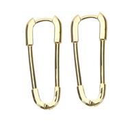 MUCKLILY Pendientes de Clip para Mujer Estilo Original con Diseño de Alfiler de Seguridad Dorado Ligeros Resistentes y Elegantes Joyas Modernas y Estéticas para Diario