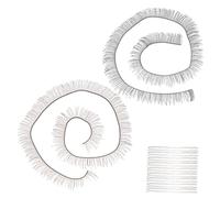 MUCKLILY Pestañas Postizas De Muñeca Naturales 20 Piezas 20x0,8 Cm Negras y Marrones Fibra Ultrafina Para Muñecas Diy y Maquillaje Accesorios