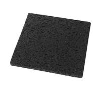 MUCKLILY Piedra Volcánica para Asar Coreana de 20x20x1.5 Cm, Placa de Lava Natural Gris para Barbacoa, Sartén Multifuncional para Carne y Verduras al Aire Libre