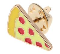 MUCKLILY Pin de Cuello de Camisa en Forma de Pizza Diseño de Dibujos Animados, Aleación de Zinc, Pequeño y Portátil para Uso Diario y Reuniones