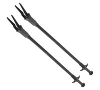 MUCKLILY Pinzas para Plantas Acuáticas de 50 Cm, Clip de Limpieza para Peceras de 2 Piezas, Herramienta Larga y Portátil para Mantenimiento y Alimentación en Acuarios Negras