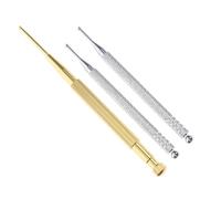 MUCKLILY Pluma para Oreja 3 Piezas Inoxidable y Cobre con Resorte, Herramienta de Masaje Manual, Sonda para Presión Auricular Portátil, Uso en Salud y Medicina Alternativa