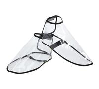 MUCKLILY Protector de Zapatos para Peluquería Transparente S Cubierta Anticaída de Cabello para Estilistas Herramienta Práctica y Duradera de TPU para el Calzado