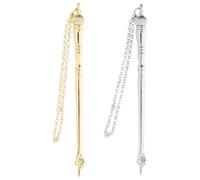 MUCKLILY Puntero Bíblico de Metal 2pcs Aleación de Zinc Accesorio Práctico para Ceremonias Judías y Estudio de Las Escrituras para Adultos y