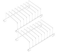 MUCKLILY Rejilla para Freidora de Aire de Acero Inoxidable 304 2 Piezas Accesorio para Hornear Pan y Tostar Herramienta de Cocina Resistente y Fácil de Limpiar Compatible Horno y