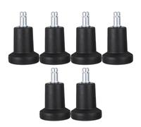 MUCKLILY Ruedas Fijas para Sillas de Oficina 6 Piezas, Nivelador Multifunción para Muebles, Ruedas Bloqueables para Pisos Duros, Compatibles Bases Estándar, Uso Doméstico y Oficina